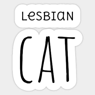 Lesbian Cat Sticker